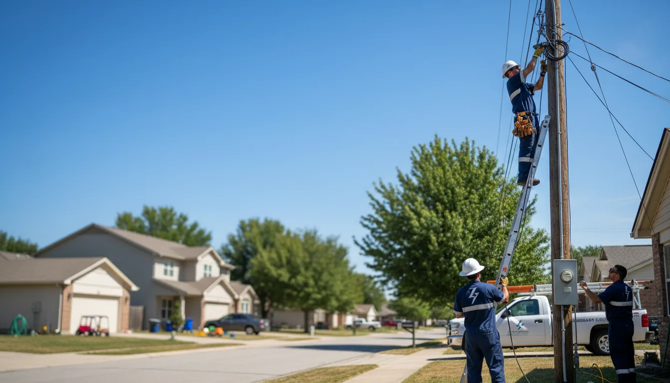 Residential electrician providing installation services in Deerfield, WI